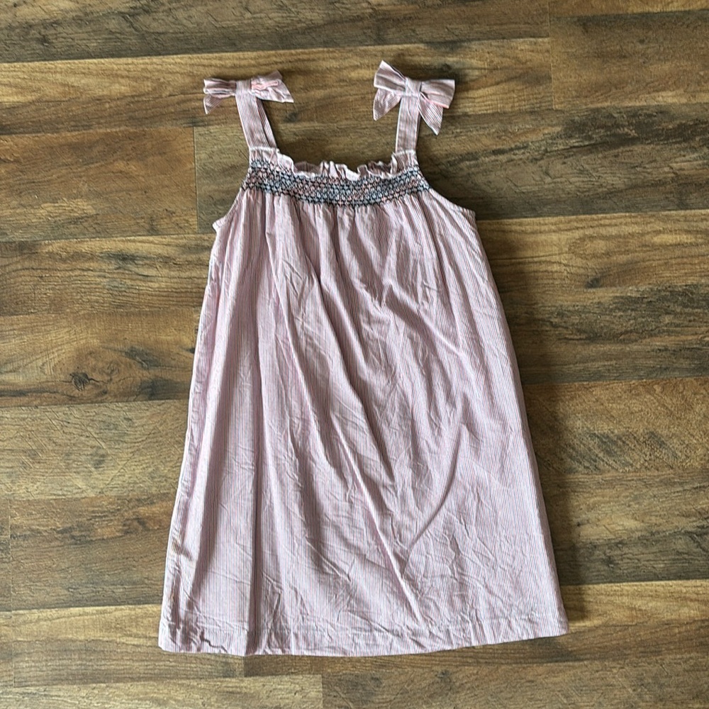 Crown and Ivy Kids Red White and Blue Smocked Sleeveless Casual Dress size 6